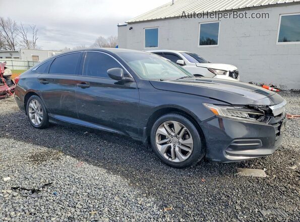 1HGCV1F19KA175303 2019 HONDA ACCORD Черный Передняя правая четверть