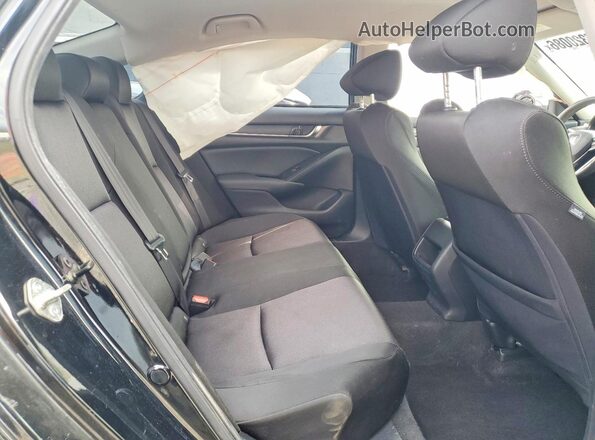 1HGCV1F19KA175303 2019 HONDA ACCORD Черный Вид задних сидений