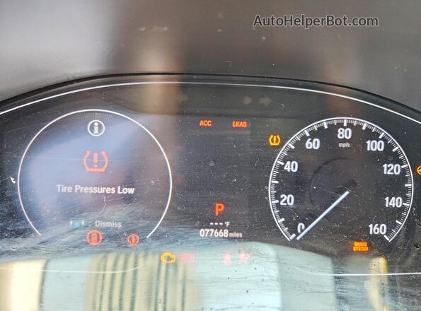1HGCV1F1XKA017343 2019 HONDA ACCORD Silver Widok zestawu wskaźników