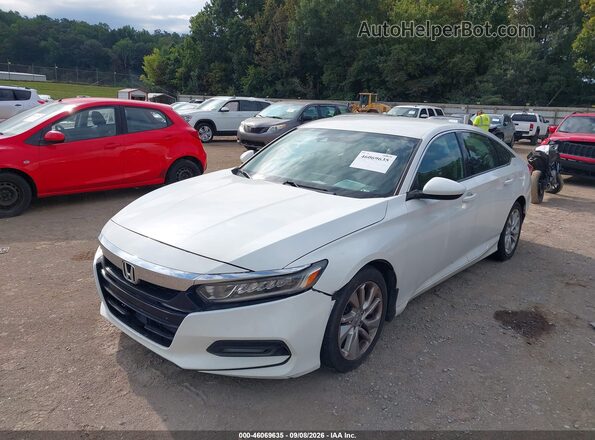 1HGCV1F1XKA075338 2019 HONDA ACCORD White წინა მარცხენა ხედი სამი მეოთხედიდან