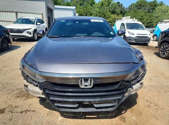 1HGCV1F30JA179482 2018 HONDA ACCORD Серый Вид спереди