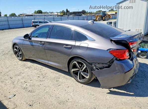1HGCV1F30LA021193 2020 HONDA ACCORD Gray Rear left