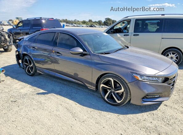 1HGCV1F30LA021193 2020 HONDA ACCORD Gray Front right