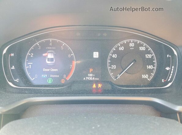 1HGCV1F30LA021193 2020 HONDA ACCORD Gray Instrument cluster view