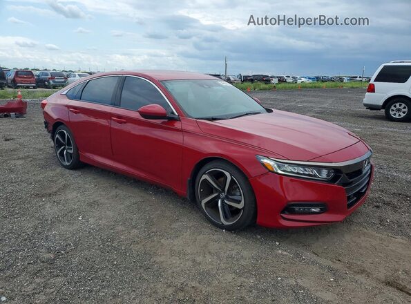 1HGCV1F30LA120872 2020 HONDA ACCORD Red Delantero derecho