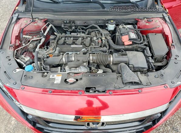 1HGCV1F30LA120872 2020 HONDA ACCORD Red Vista interior trasera