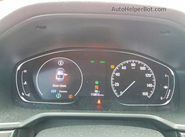 1HGCV1F30LA120872 2020 HONDA ACCORD Red Vista del cuadro de instrumentos