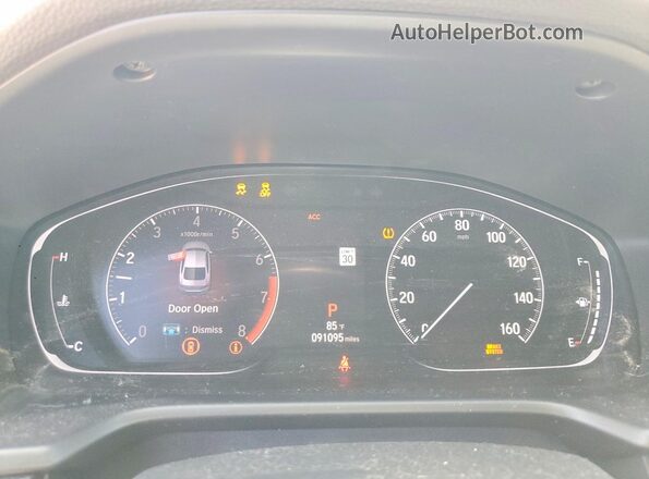 1HGCV1F30LA126476 2020 HONDA ACCORD White ხელსაწყოთა პანელის ხედი