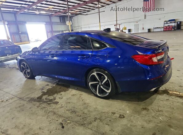 1HGCV1F30NA020290 2022 HONDA ACCORD Синий Задняя левая четверть