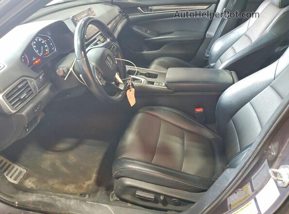 1HGCV1F31JA122143 2018 HONDA ACCORD Gray Front interior view