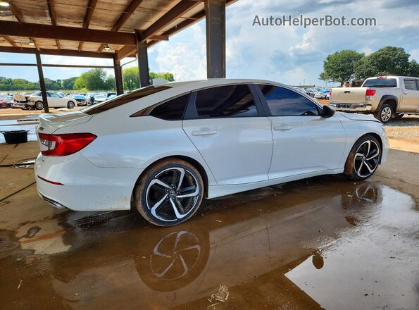 1HGCV1F31KA081644 2019 HONDA ACCORD Белый Задняя правая четверть