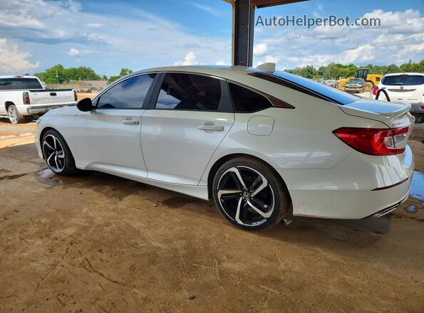 1HGCV1F31KA081644 2019 HONDA ACCORD Белый Задняя левая четверть