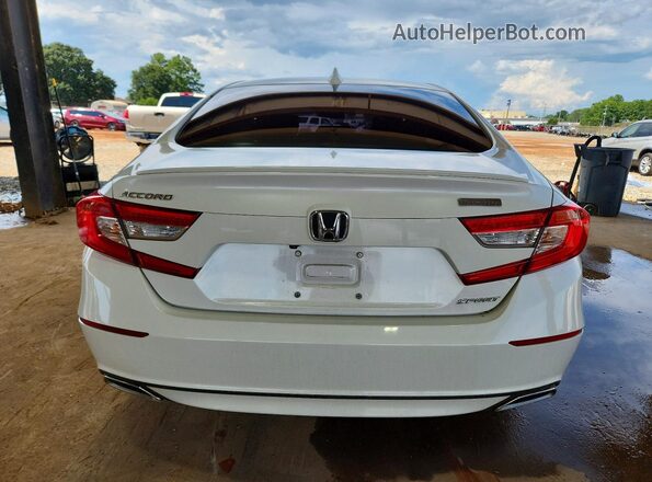 1HGCV1F31KA081644 2019 HONDA ACCORD Белый Вид сзади