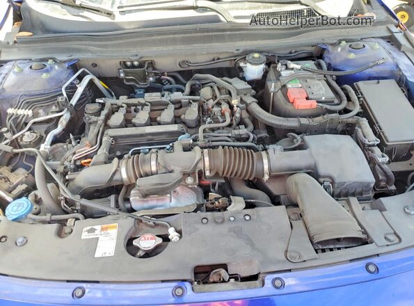 1HGCV1F31KA093129 2019 HONDA ACCORD Blue Rear interior view