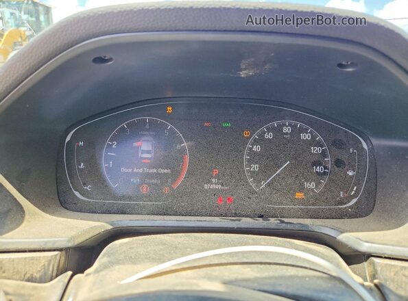 1HGCV1F31KA119812 2019 HONDA ACCORD Red Вид щитка приладів