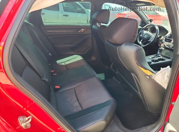 1HGCV1F31KA119812 2019 HONDA ACCORD Red Вид задніх сидінь