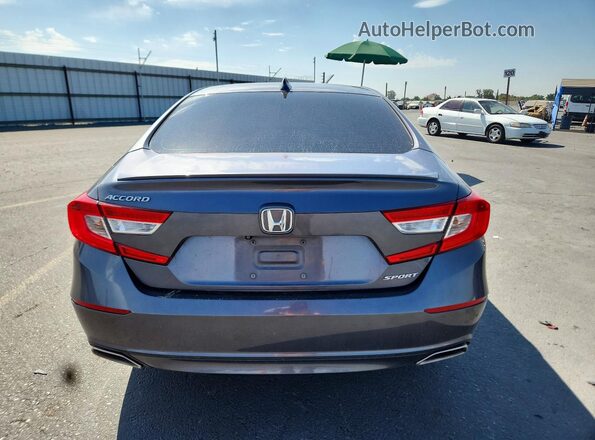 1HGCV1F31KA162840 2019 HONDA ACCORD Gray Vista trasera