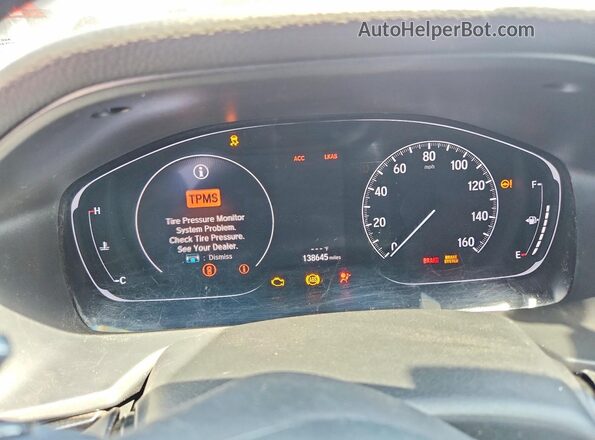 1HGCV1F31KA162840 2019 HONDA ACCORD Gray Vista del cuadro de instrumentos