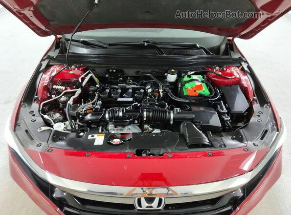 1HGCV1F31LA021431 2020 HONDA ACCORD Red Vista interior trasera