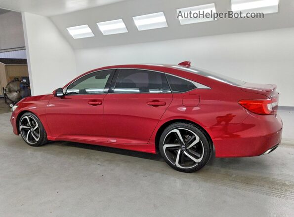 1HGCV1F31LA021431 2020 HONDA ACCORD Red Trasero izquierdo