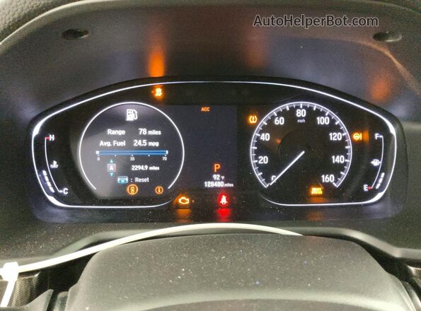 1HGCV1F31LA021431 2020 HONDA ACCORD Red Vista del cuadro de instrumentos