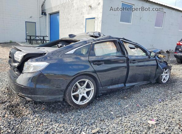 1HGCV1F31LA123036 2020 HONDA ACCORD Black Հետևի աջ