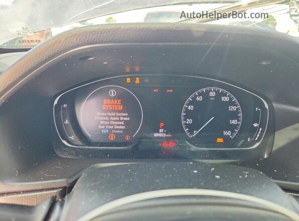 1HGCV1F31LA138409 2020 HONDA ACCORD Charcoal Widok zestawu wskaźników