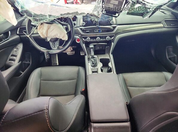 1HGCV1F31NA026230 2022 HONDA ACCORD Blue Dashboard view