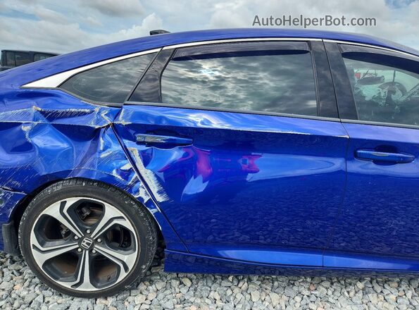 1HGCV1F31NA026230 2022 HONDA ACCORD Blue Rear seats view