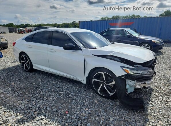 1HGCV1F31NA028947 2022 HONDA ACCORD White Przód prawy