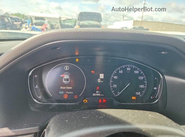 1HGCV1F31NA028947 2022 HONDA ACCORD White Widok zestawu wskaźników