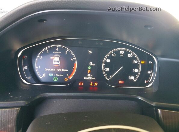 1HGCV1F31NA074522 2022 HONDA ACCORD Gray Vista del cuadro de instrumentos