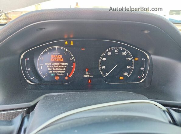1HGCV1F32JA126931 2018 HONDA ACCORD Charcoal Widok zestawu wskaźników