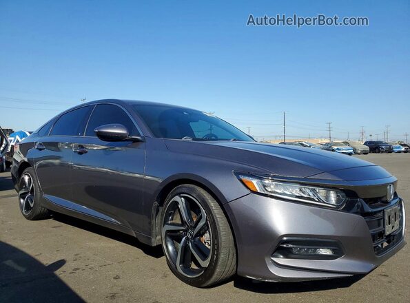 1HGCV1F32JA126931 2018 HONDA ACCORD Charcoal Przód prawy
