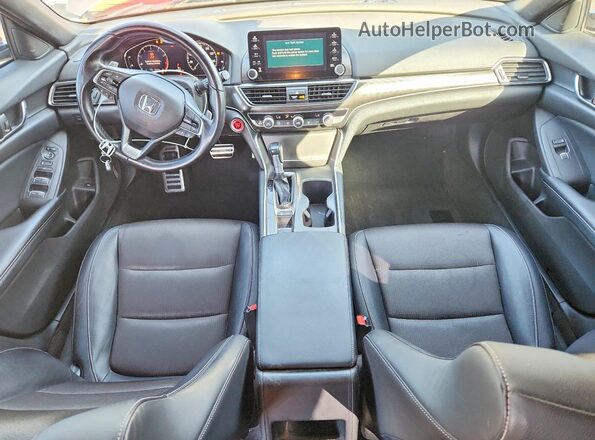 1HGCV1F32JA126931 2018 HONDA ACCORD Charcoal Widok deski rozdzielczej