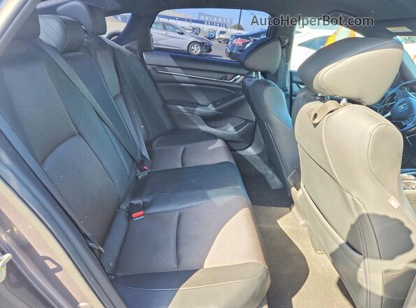 1HGCV1F32JA126931 2018 HONDA ACCORD Charcoal Widok tylnych siedzeń