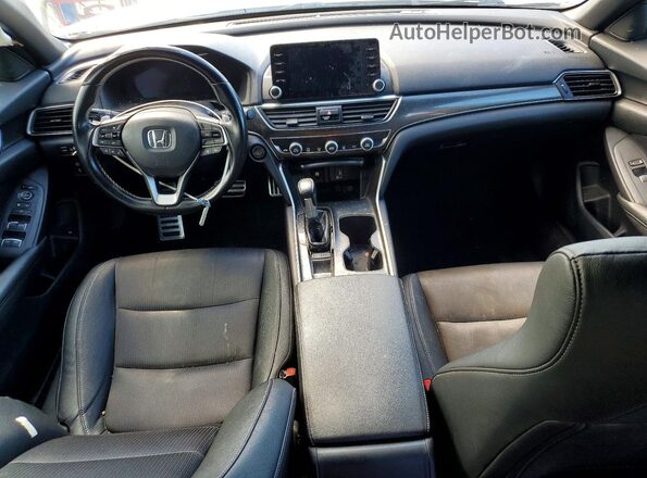 1HGCV1F32KA027267 2019 HONDA ACCORD Silver წინა პანელის ხედი