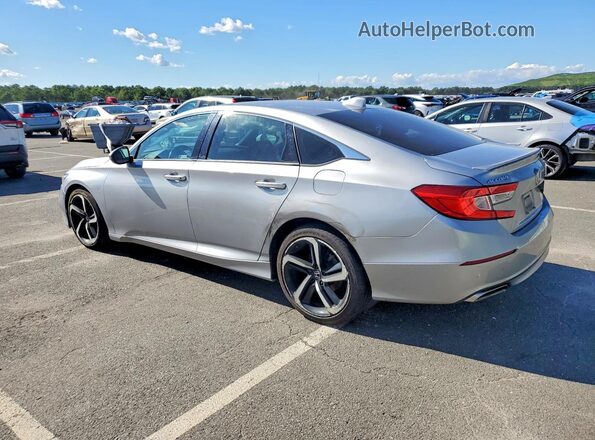 1HGCV1F32KA027267 2019 HONDA ACCORD Silver უკანა მარცხენა