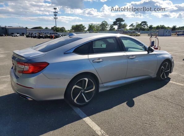 1HGCV1F32KA027267 2019 HONDA ACCORD Silver უკანა მარჯვენა