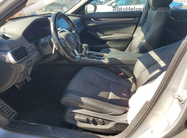 1HGCV1F32KA027267 2019 HONDA ACCORD Silver წინა სალონის ხედი