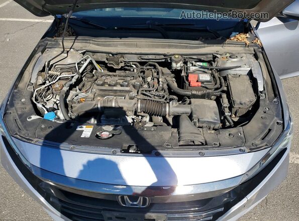 1HGCV1F32KA027267 2019 HONDA ACCORD Silver უკანა სალონის ხედი