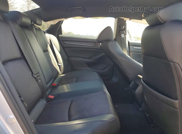 1HGCV1F32KA027267 2019 HONDA ACCORD Silver უკანა სავარძლების ხედი