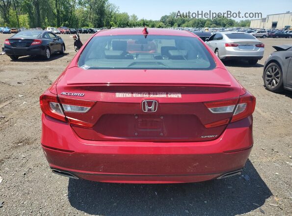1HGCV1F32KA079594 2019 HONDA ACCORD Красный Вид сзади