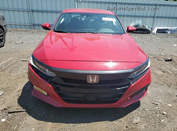 1HGCV1F32KA079594 2019 HONDA ACCORD Красный Вид спереди