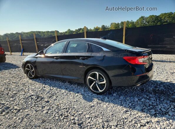 1HGCV1F32KA139650 2019 HONDA ACCORD Черный Задняя левая четверть