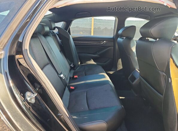 1HGCV1F32KA139650 2019 HONDA ACCORD Черный Вид задних сидений