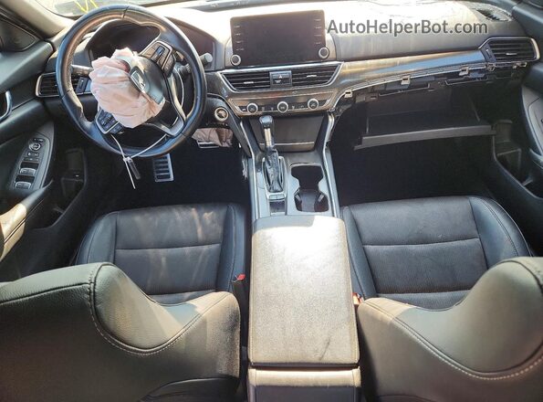 1HGCV1F32KA139650 2019 HONDA ACCORD Черный Вид панели приборов