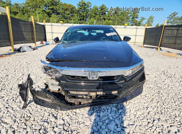1HGCV1F32KA139650 2019 HONDA ACCORD Черный Вид спереди