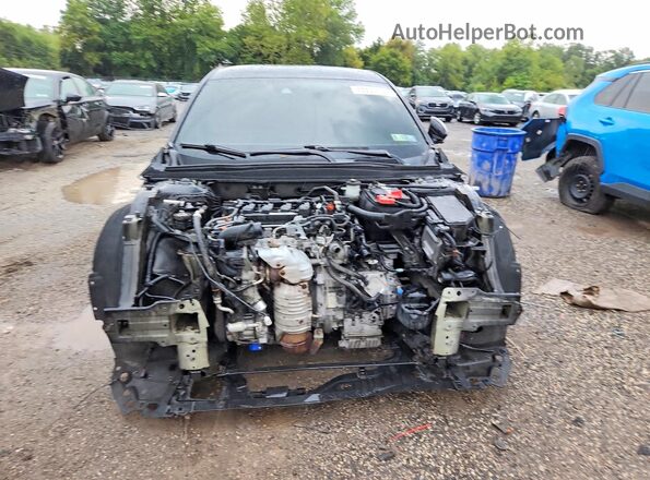 1HGCV1F32KA157372 2019 HONDA ACCORD Black Front view