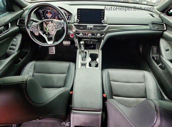 1HGCV1F32KA157372 2019 HONDA ACCORD Black Dashboard view